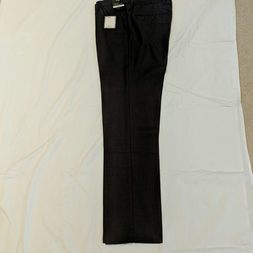 Grey slim fit dress slacks